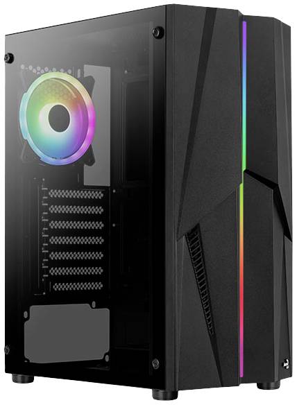 AeroCool Mecha-G-BK-v2 Midi-Tower PC-Gehäuse Schwarz