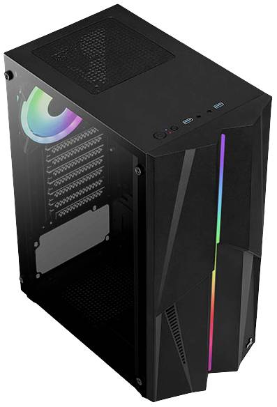 AeroCool Mecha-G-BK-v2 Midi-Tower PC-Gehäuse Schwarz