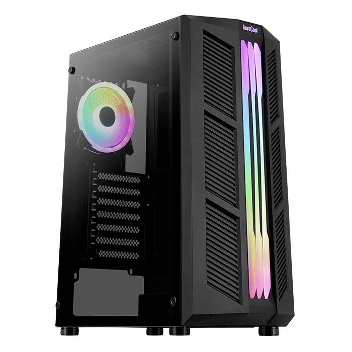 AeroCool Prime-G-BK-v2 Midi-Tower PC-Gehäuse Schwarz