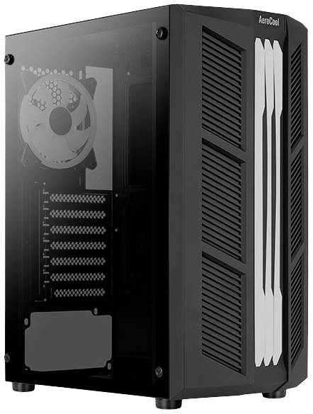 AeroCool Prime-G-BK-v2 Midi-Tower PC-Gehäuse Schwarz