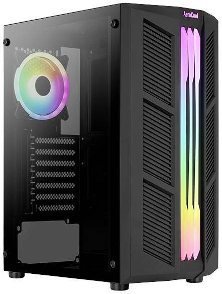 AeroCool Prime-G-BK-v2 Midi-Tower PC-Gehäuse Schwarz