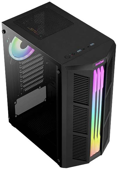 AeroCool Prime-G-BK-v2 Midi-Tower PC-Gehäuse Schwarz
