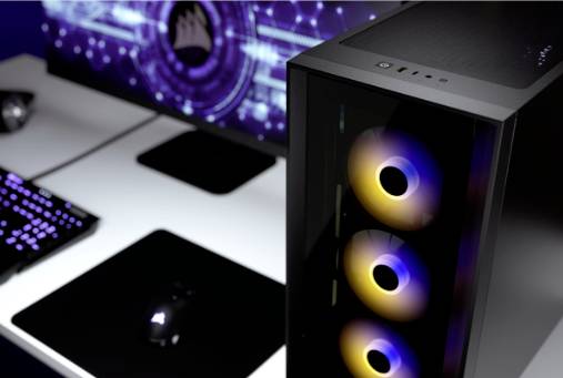 Corsair iCUE 4000X RGB Midi-Tower PC-Gehäuse Schwarz