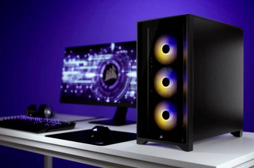 Corsair iCUE 4000X RGB Midi-Tower PC-Gehäuse Schwarz