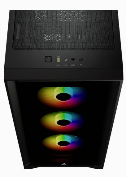 Corsair iCUE 4000X RGB Midi-Tower PC-Gehäuse Schwarz