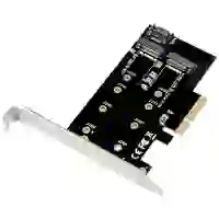 Conceptronic EMRICK 2-in-1-M.2-SSD-PCIe-Adapter SATA AHCI NVMe PCI-Express Karte PCIe Conceptronic EMRICK 2-in-1-M.2-SSD-PCIe-Adapter SATA AHCI NVMe PCI-Express Karte PCIe