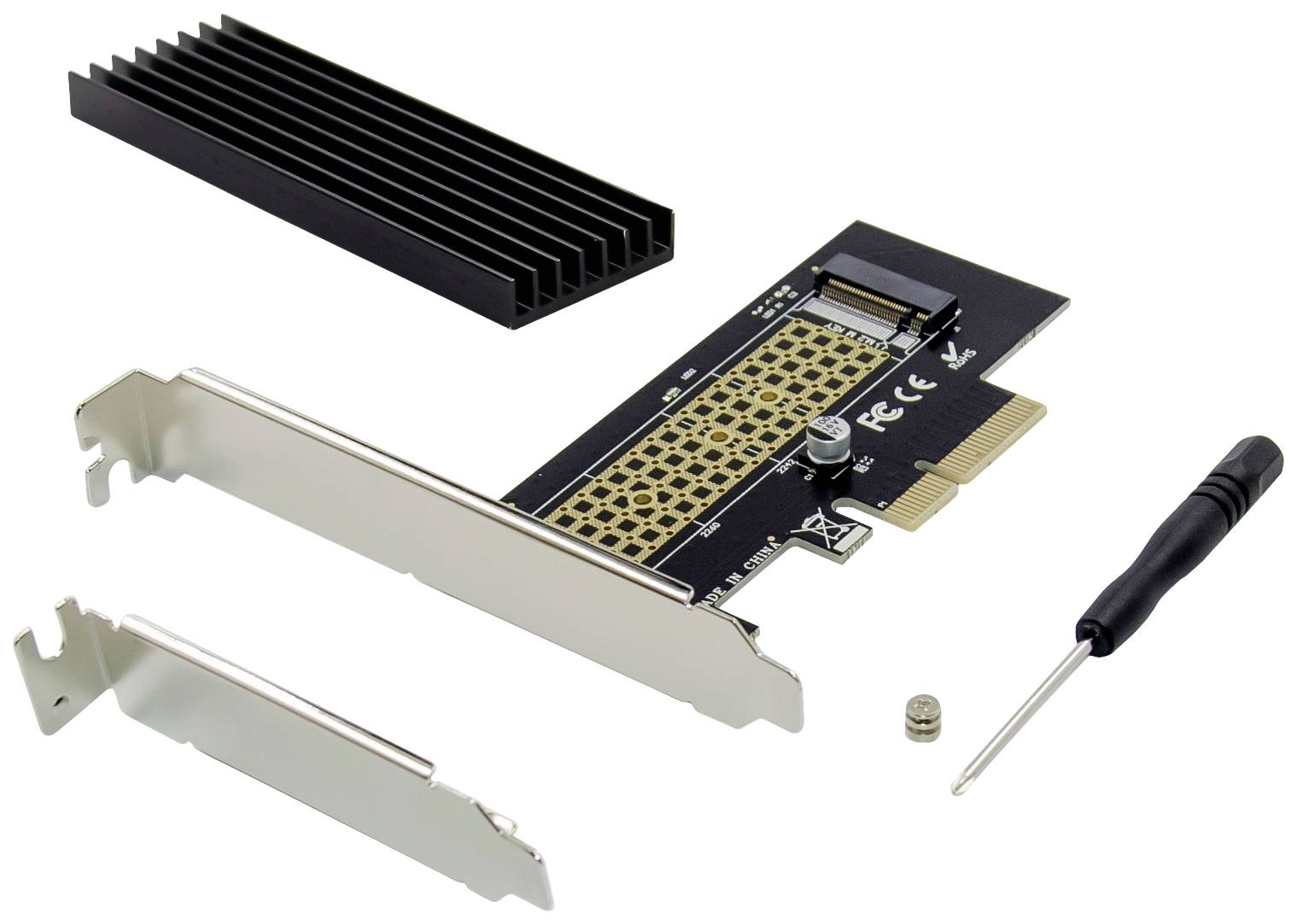 Conceptronic EMRICK M.2-NVMe-SSD-PCIe-Adapter PCI-Express Karte PCIe