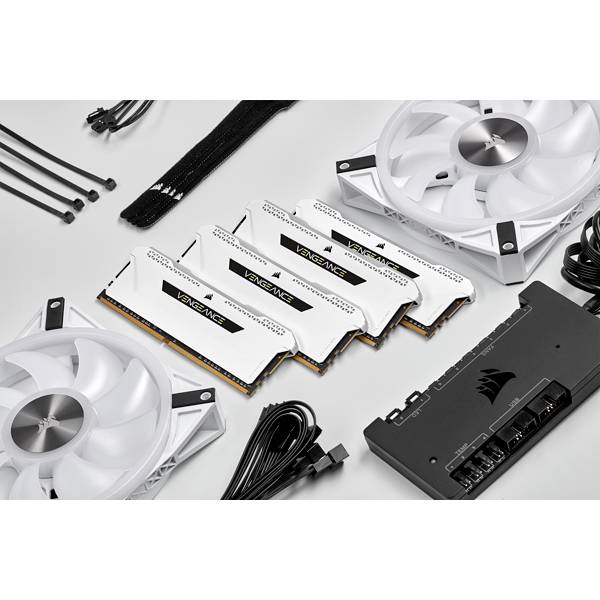 Corsair CMH16GX4M2D3600C18W PC-Arbeitsspeicher Kit DDR4 16 GB 2 x 8 GB Non-ECC 3600 MHz 288pin DIMM CMH16GX4M2D3600C18W