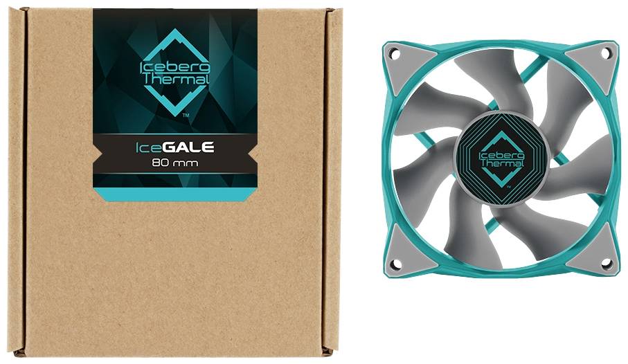 Iceberg Thermal IceGALE PC-Gehäuse-Lüfter Türkis