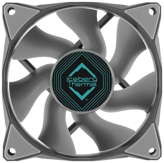 Iceberg Thermal IceGALE PC-Gehäuse-Lüfter Grau