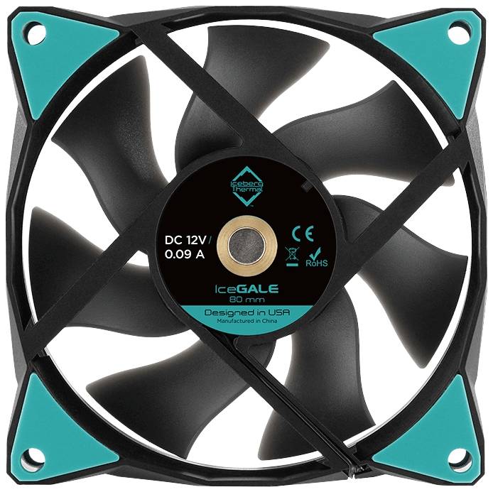 Iceberg Thermal IceGALE PC-Gehäuse-Lüfter Schwarz