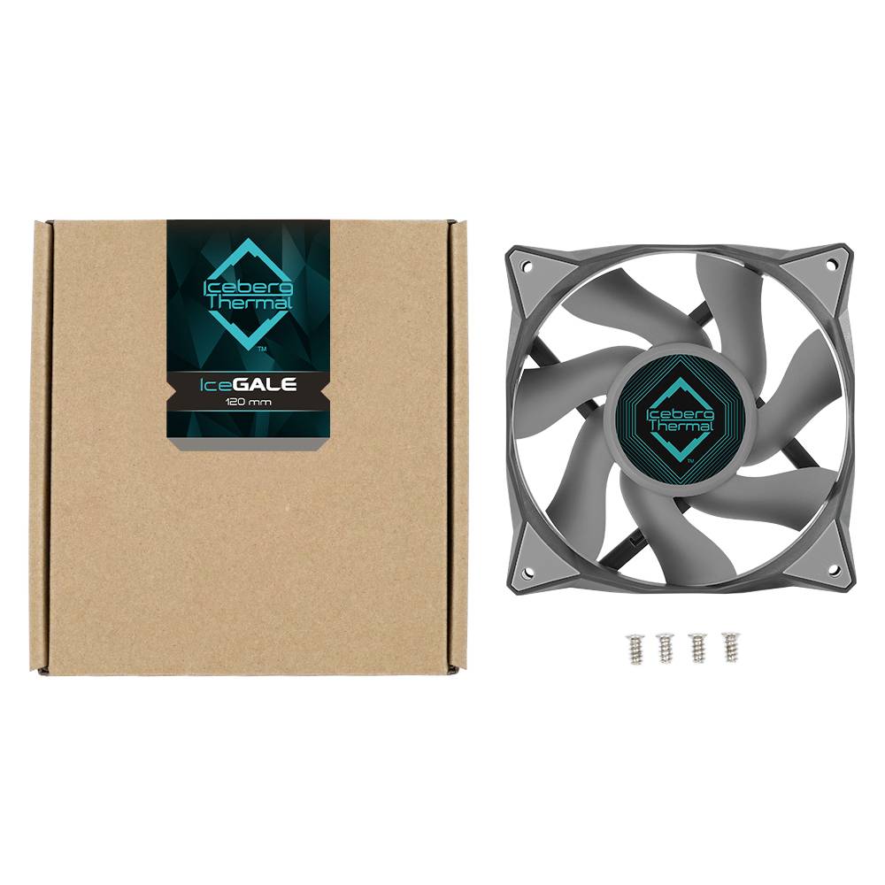 Iceberg Thermal IceGALE PC-Gehäuse-Lüfter Grau