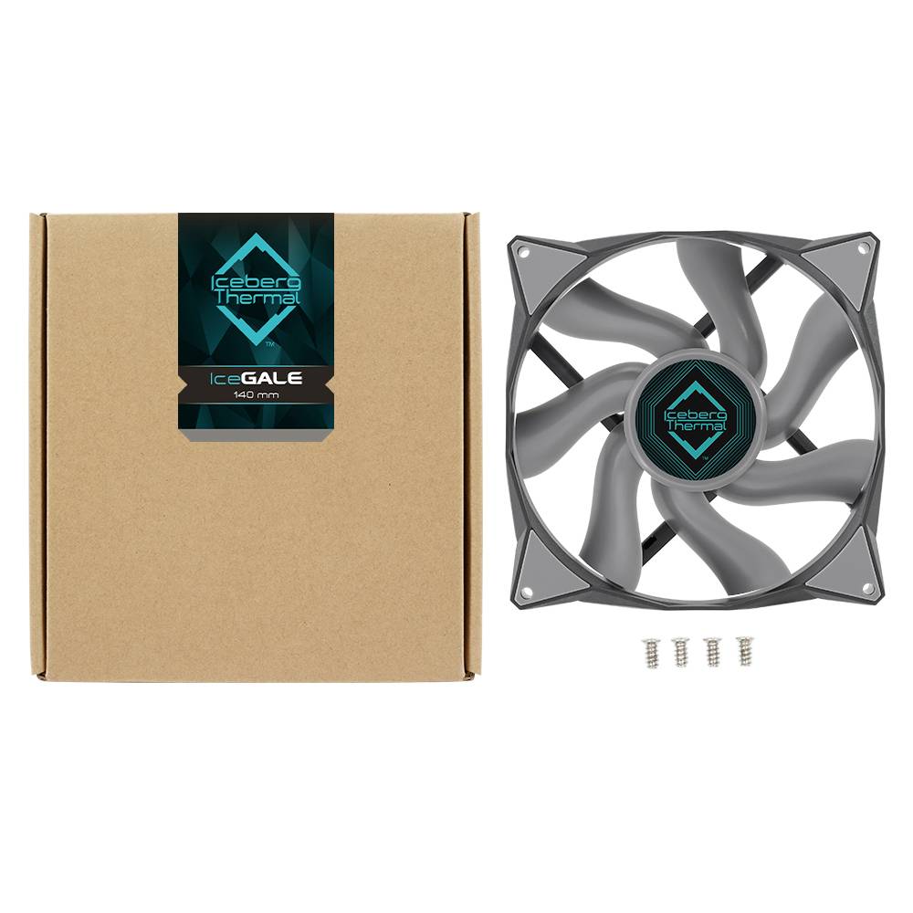 Iceberg Thermal IceGALE PC-Gehäuse-Lüfter Grau