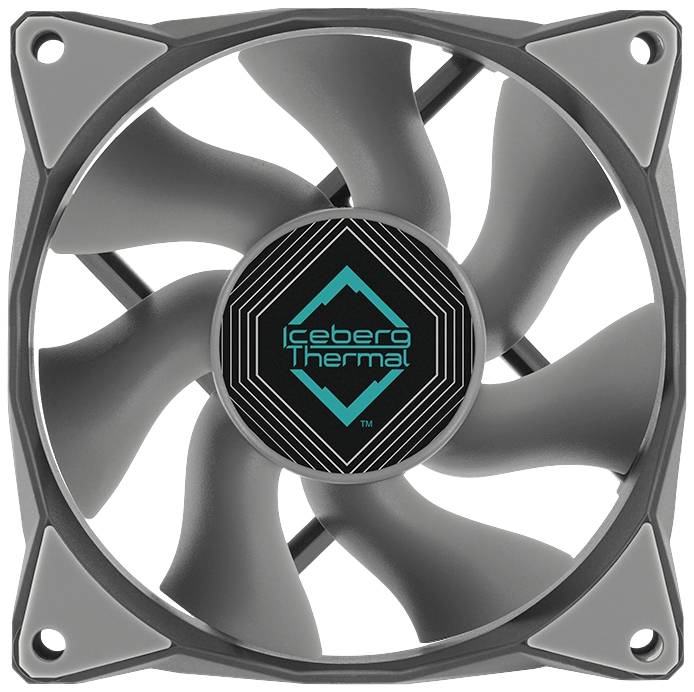 Iceberg Thermal IceGALE Xtra PC-Gehäuse-Lüfter Grau