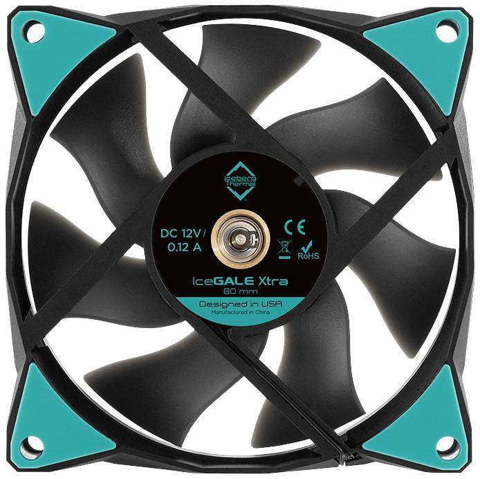 Iceberg Thermal IceGALE Xtra PC-Gehäuse-Lüfter Schwarz