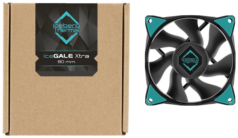 Iceberg Thermal IceGALE Xtra PC-Gehäuse-Lüfter Schwarz