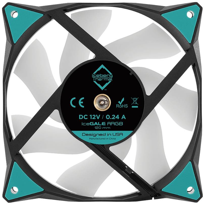 Iceberg Thermal IceGALE ARGB PC-Gehäuse-Lüfter Schwarz