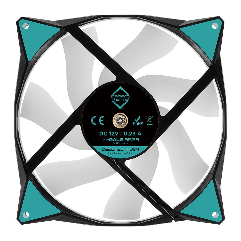 Iceberg Thermal IceGALE ARGB PC-Gehäuse-Lüfter Schwarz