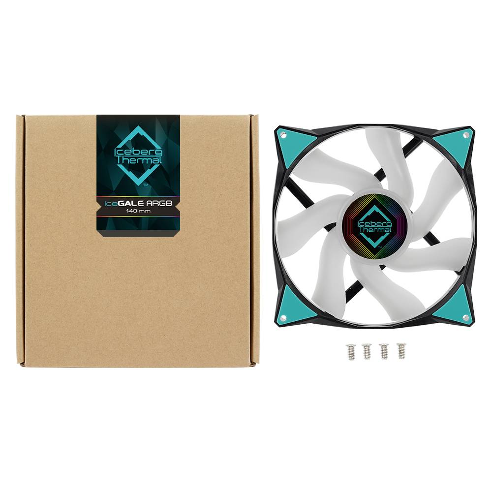 Iceberg Thermal IceGALE ARGB PC-Gehäuse-Lüfter Schwarz