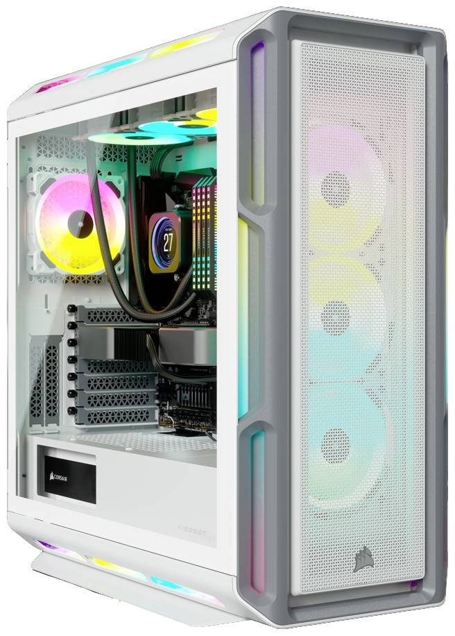Corsair iCUE 5000T RGB Midi-Tower PC-Gehäuse Weiß