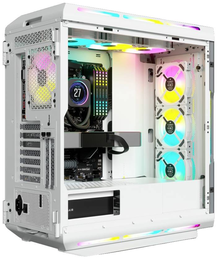 Corsair iCUE 5000T RGB Midi-Tower PC-Gehäuse Weiß
