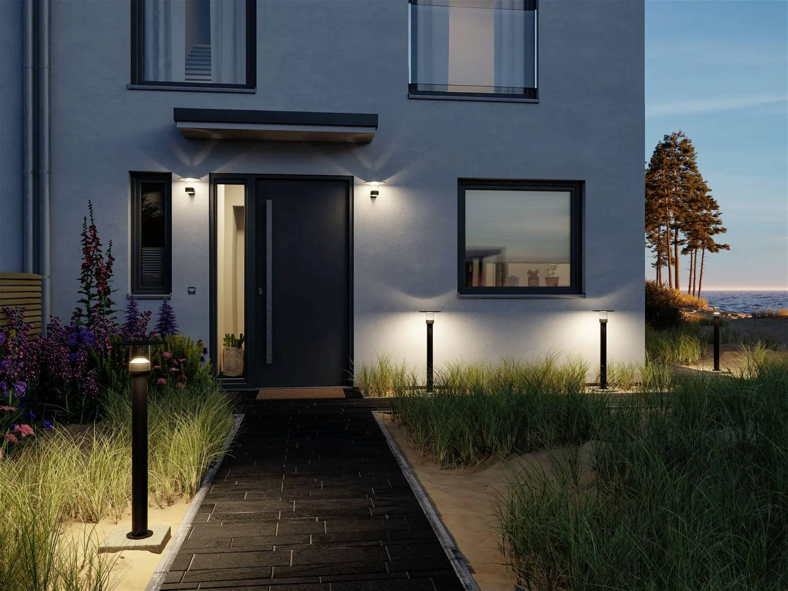 Paulmann 94835 Sienna LED-Pollerleuchte LED 9W Anthrazit