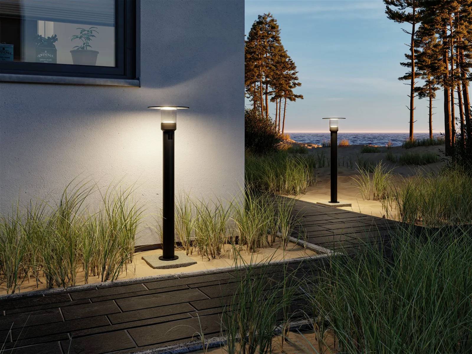 Paulmann 94835 Sienna LED-Pollerleuchte LED 9W Anthrazit