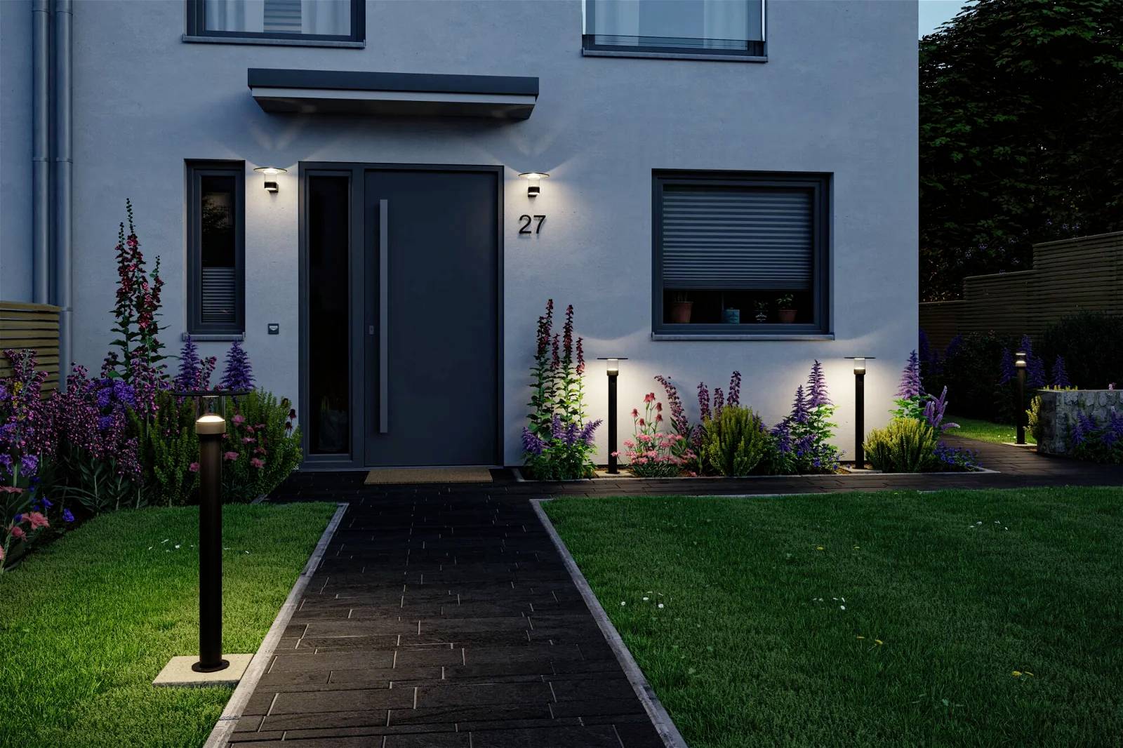 Paulmann 94835 Sienna LED-Pollerleuchte LED 9W Anthrazit