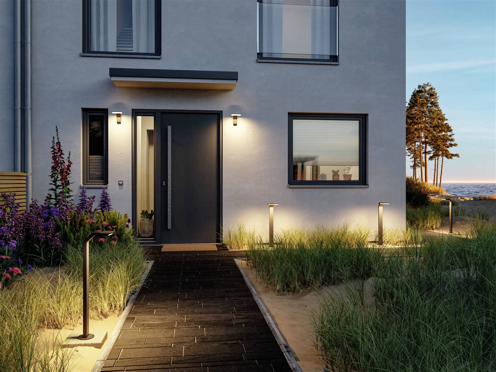 Paulmann Zerena 94826 LED-Außenwandleuchte LED 10W Anthrazit