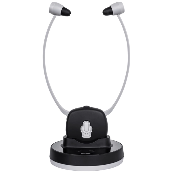 Silva Schneider DH 9600 In Ear Kopfhörer Funk Stereo Schwarz/Grau Lautstärkeregelung, Mikrofon-Stummschaltung HiFi Silva Schneider DH 9600 In Ear Kopfhörer Funk Stereo Schwarz/Grau Lautstärkeregelung, Mikrofon-Stummschaltung HiFi