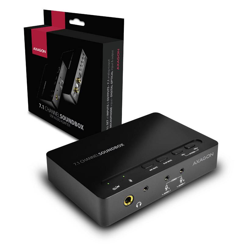 AXAGON ADA-71 Soundbox 7.1 Soundkarte, Extern