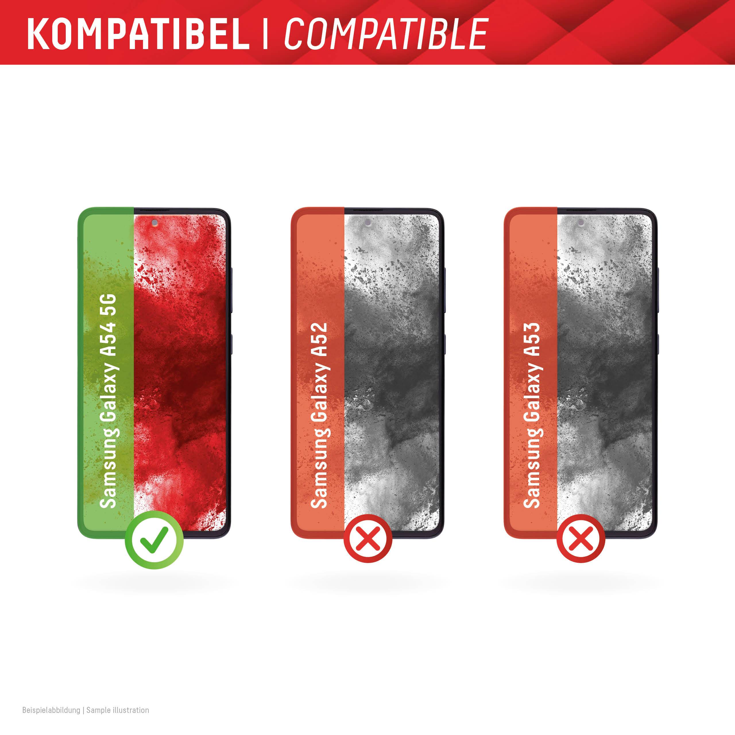 DISPLEX Real Glass Displayschutzglas Samsung Galaxy A54 5G 1 St. kratzfest, Anti-Fingerprint 01803