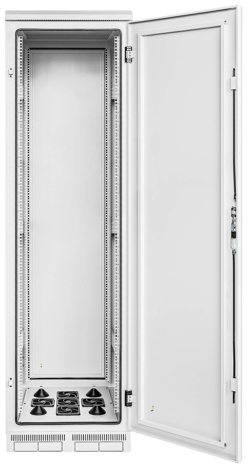 Intellinet IP55 19" Netzwerkschrank mit integrierten Lüftern 42 HE 800mm tief grau RAL7035 19 Zoll Industrie-Gehäuse (B x H x T)