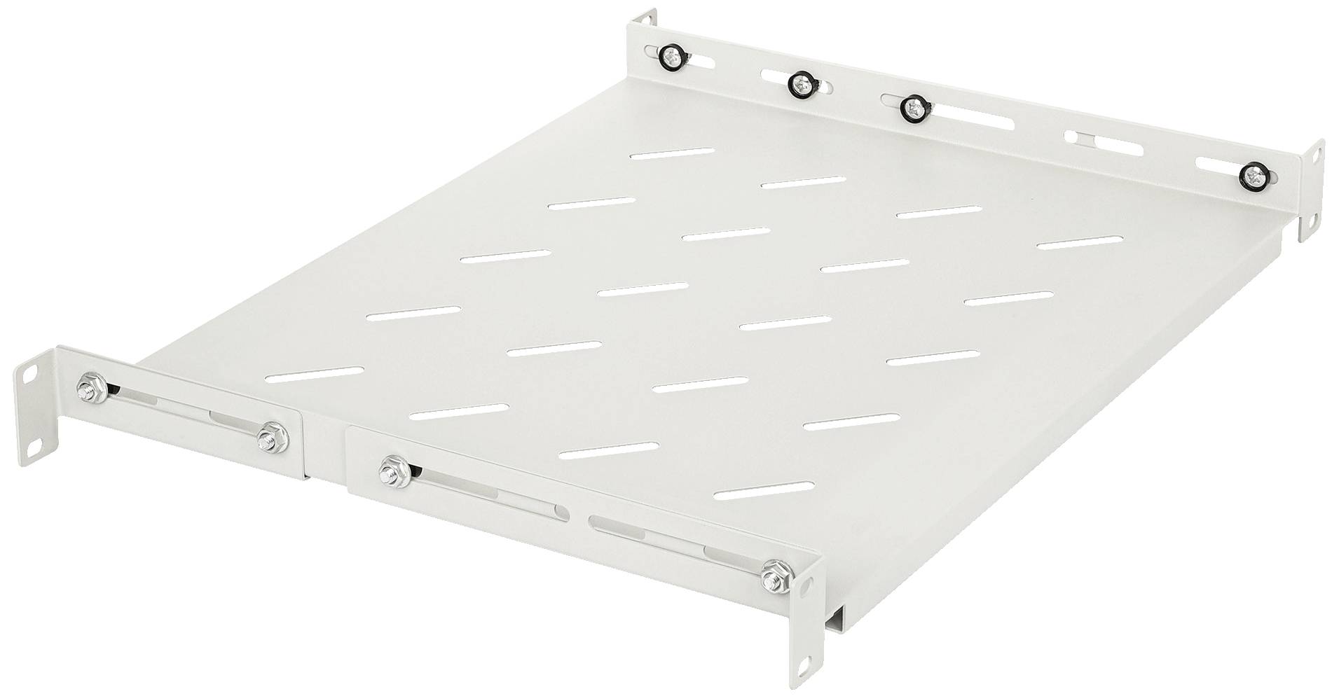 Intellinet 713726 19 Zoll Netzwerkschrank-Geräteboden 1 HE Geeignet für Schranktiefe: 600mm Grau (RAL 7035)