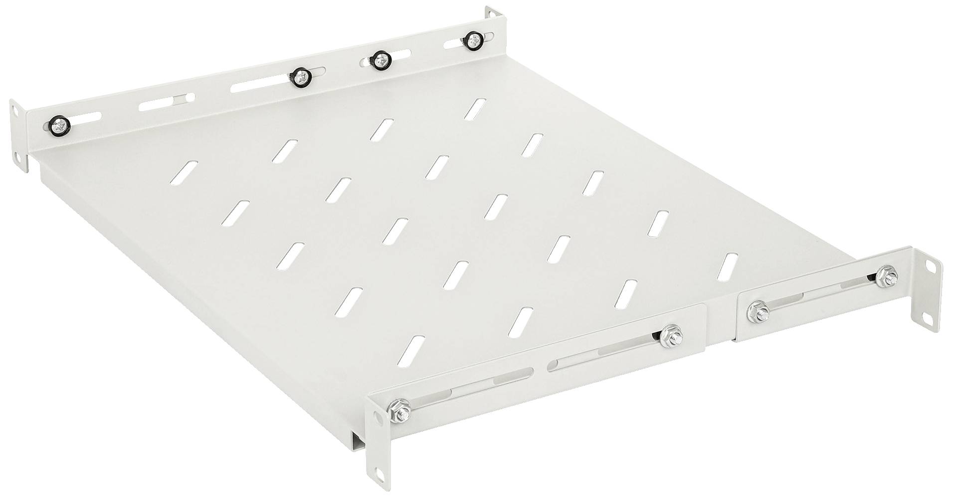 Intellinet 713726 19 Zoll Netzwerkschrank-Geräteboden 1 HE Geeignet für Schranktiefe: 600mm Grau (RAL 7035)