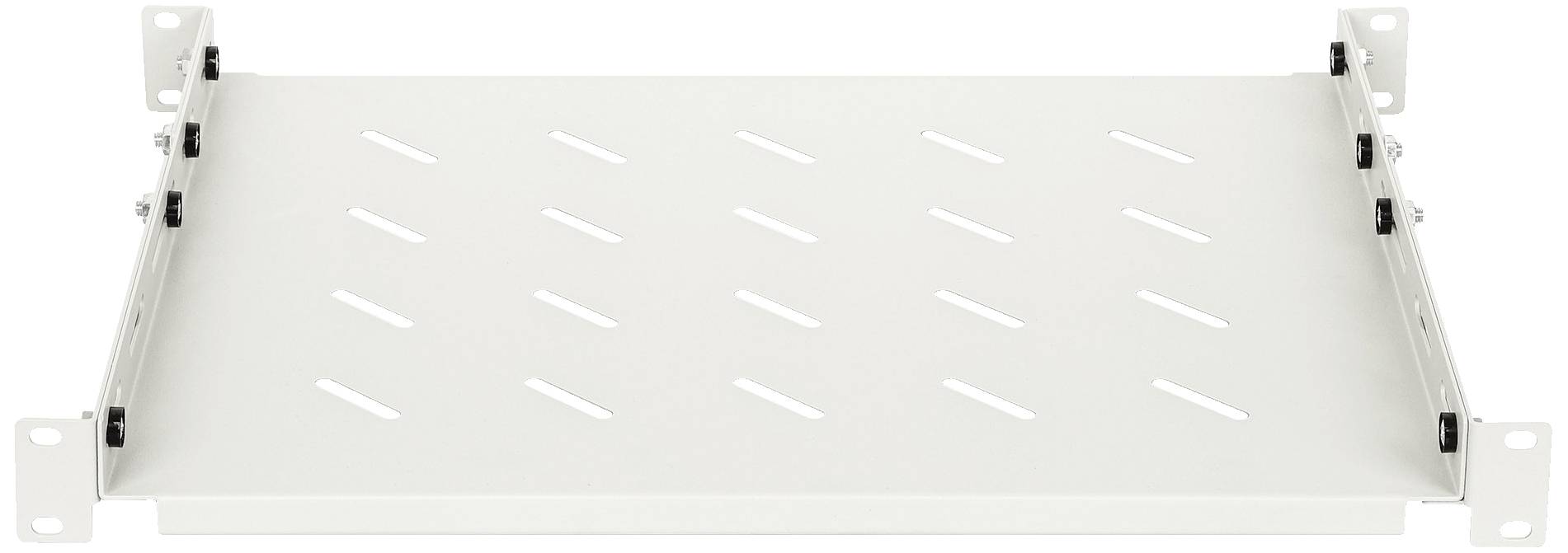 Intellinet 713726 19 Zoll Netzwerkschrank-Geräteboden 1 HE Geeignet für Schranktiefe: 600mm Grau (RAL 7035)