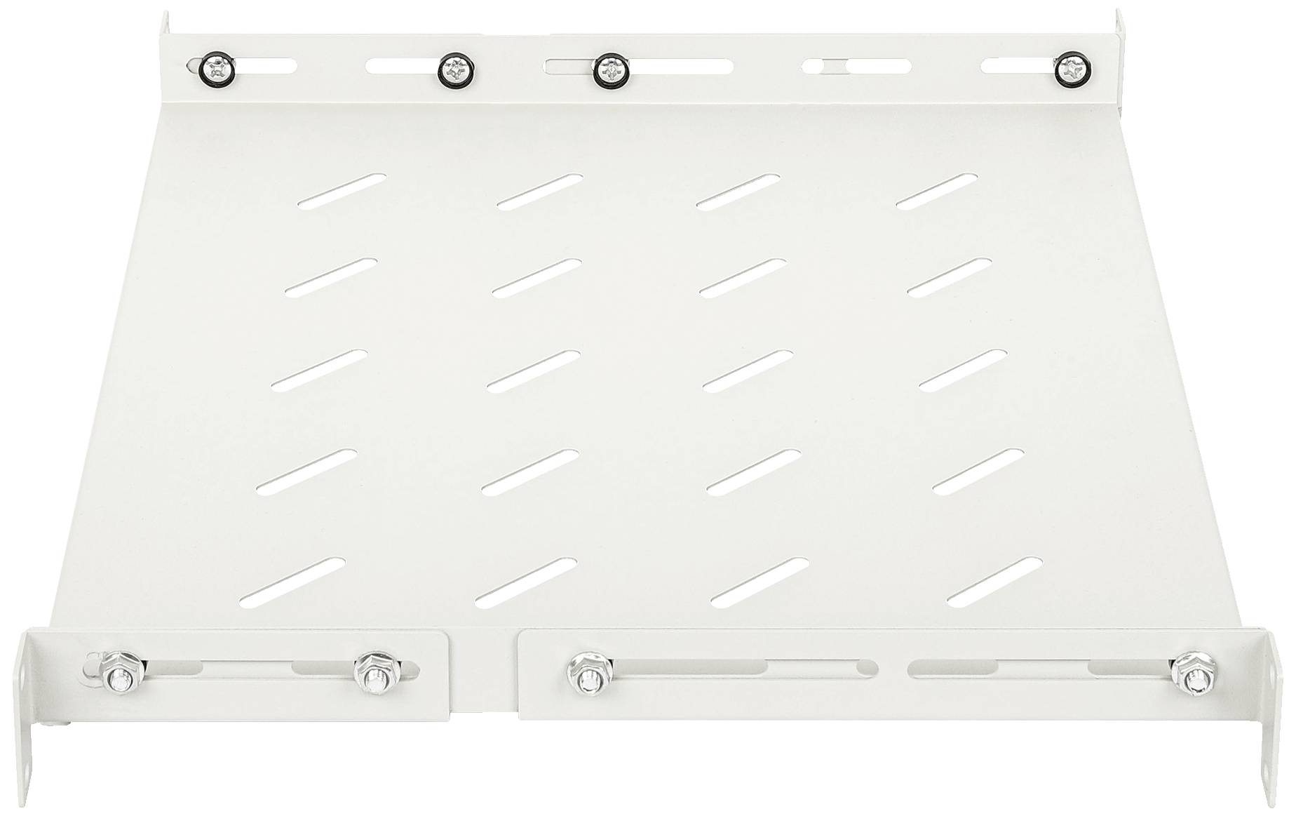 Intellinet 713726 19 Zoll Netzwerkschrank-Geräteboden 1 HE Geeignet für Schranktiefe: 600mm Grau (RAL 7035)