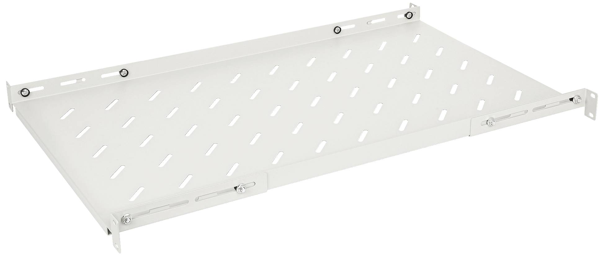 Intellinet 714136 19 Zoll Netzwerkschrank-Geräteboden 1 HE Geeignet für Schranktiefe: 1000mm Grau (RAL 7035)