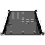 Intellinet 714716 19 Zoll Netzwerkschrank-Geräteboden 1 HE Geeignet für Schranktiefe: 1000mm Schwarz (RAL 9004, matt)