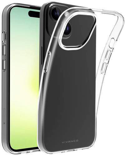 Vivanco SSCVVIPH15PLT Backcover Apple iPhone 15 Plus Transparent Induktives Laden, Spritzwassergesch