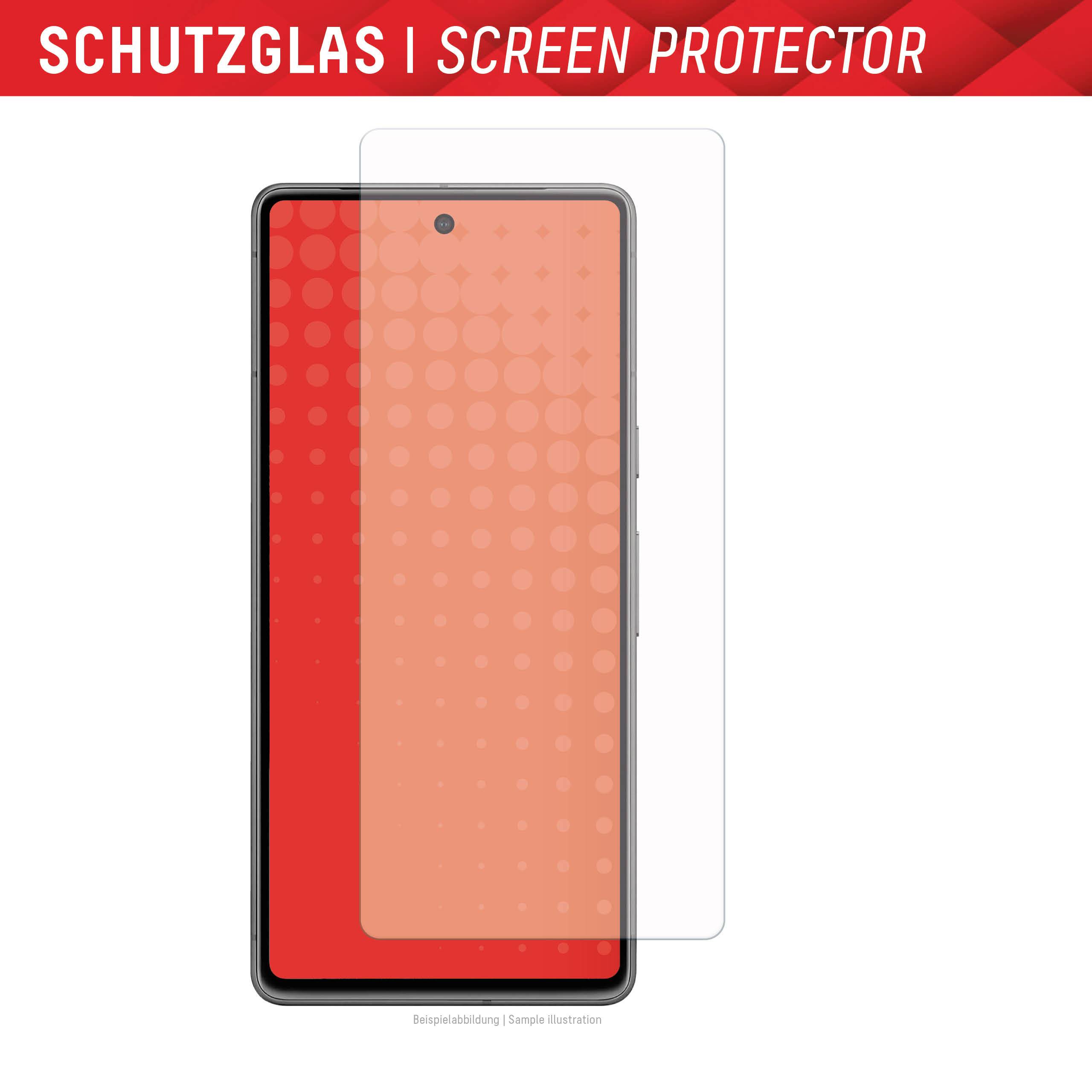 DISPLEX Real Glass + Case Displayschutzglas Google Pixel 7a 1 St. kratzfest, Anti-Fingerprint 01810