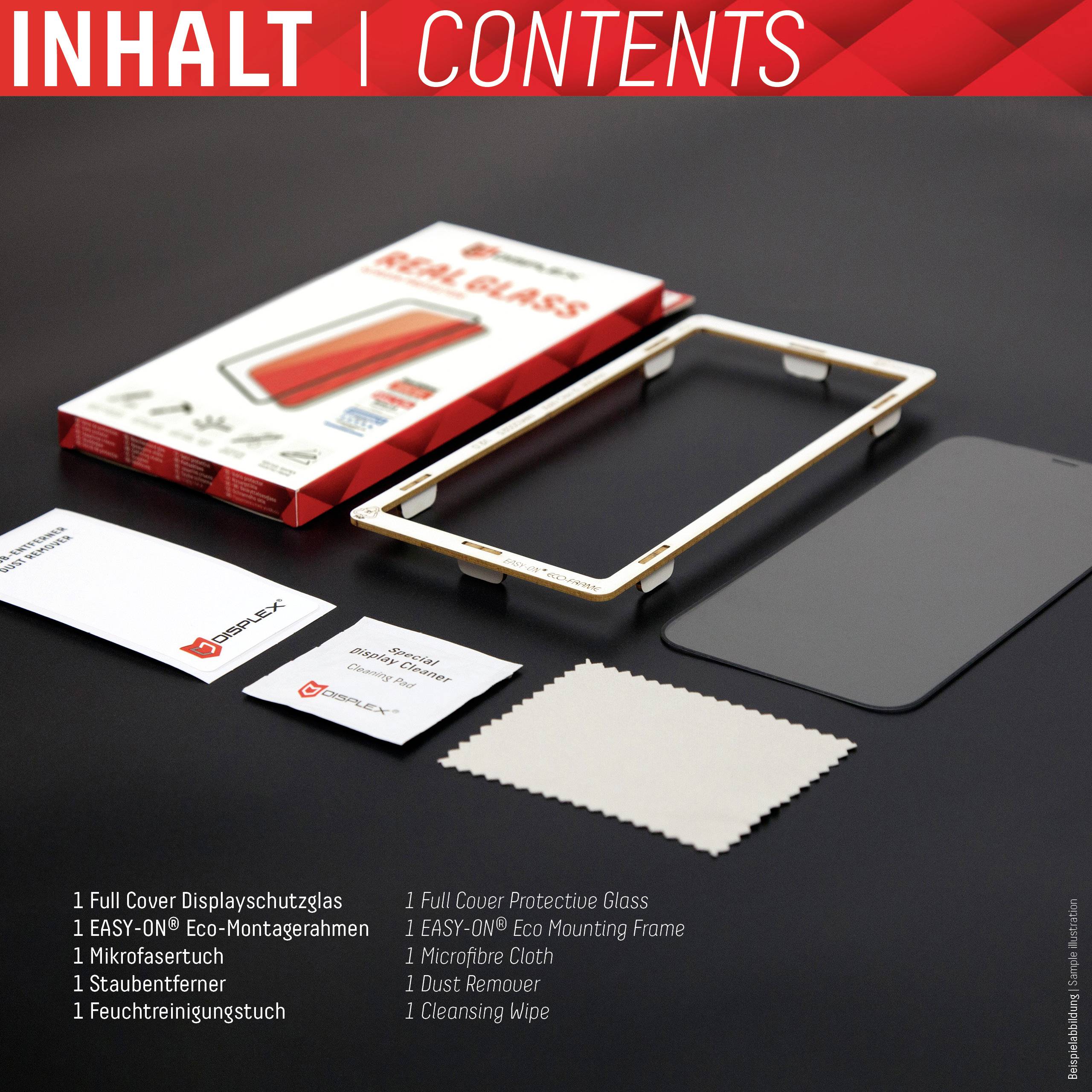 DISPLEX Real Glass FC Displayschutzglas Samsung Galaxy A52, Galaxy A52s 5G, Galaxy A53 5G 1 St. kratzfest, Anti-Fingerprint 01390