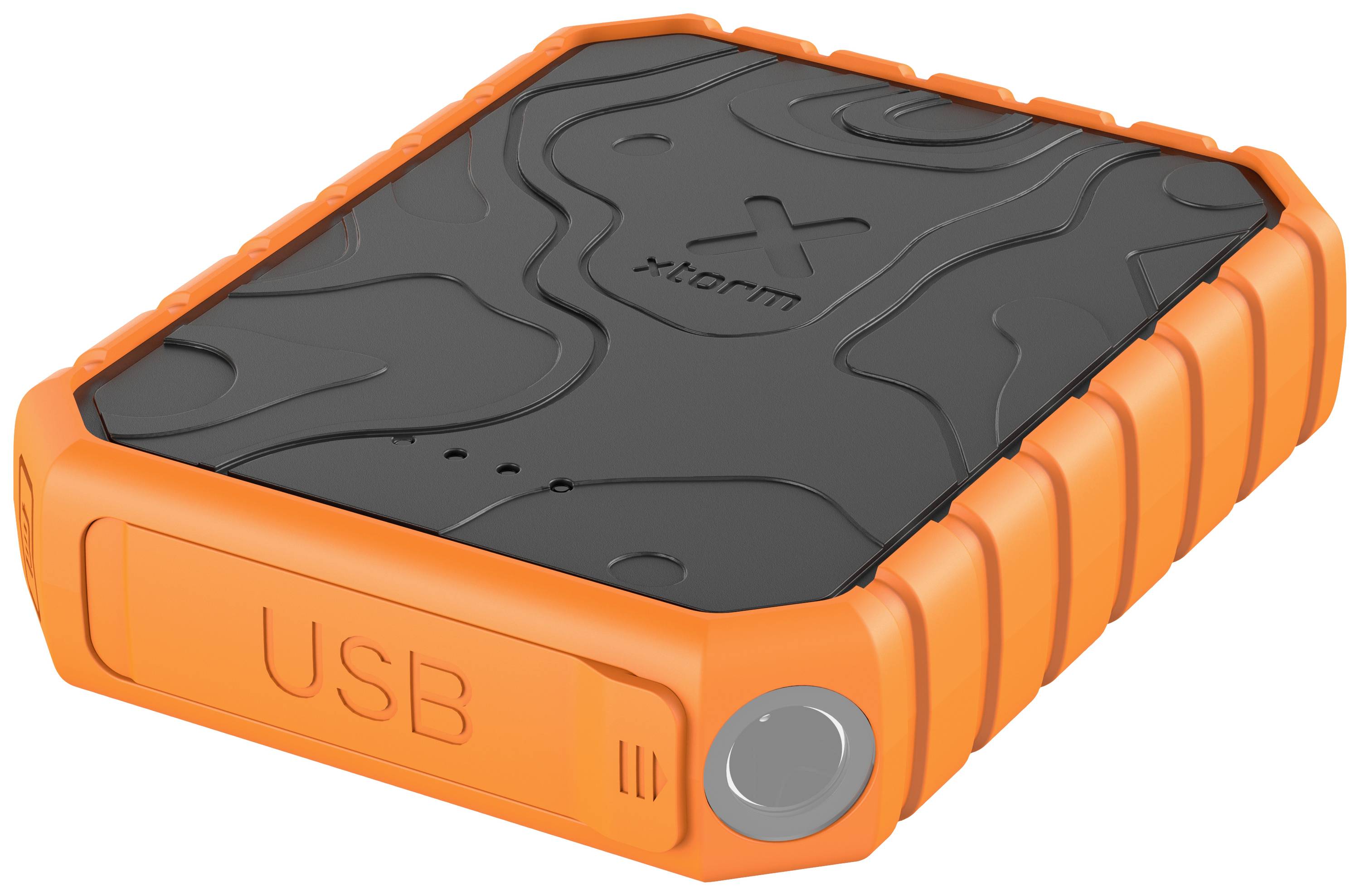Xtorm by A-Solar XR201 Rugged Powerbank 10000 mAh Li-Ion Orange, Schwarz