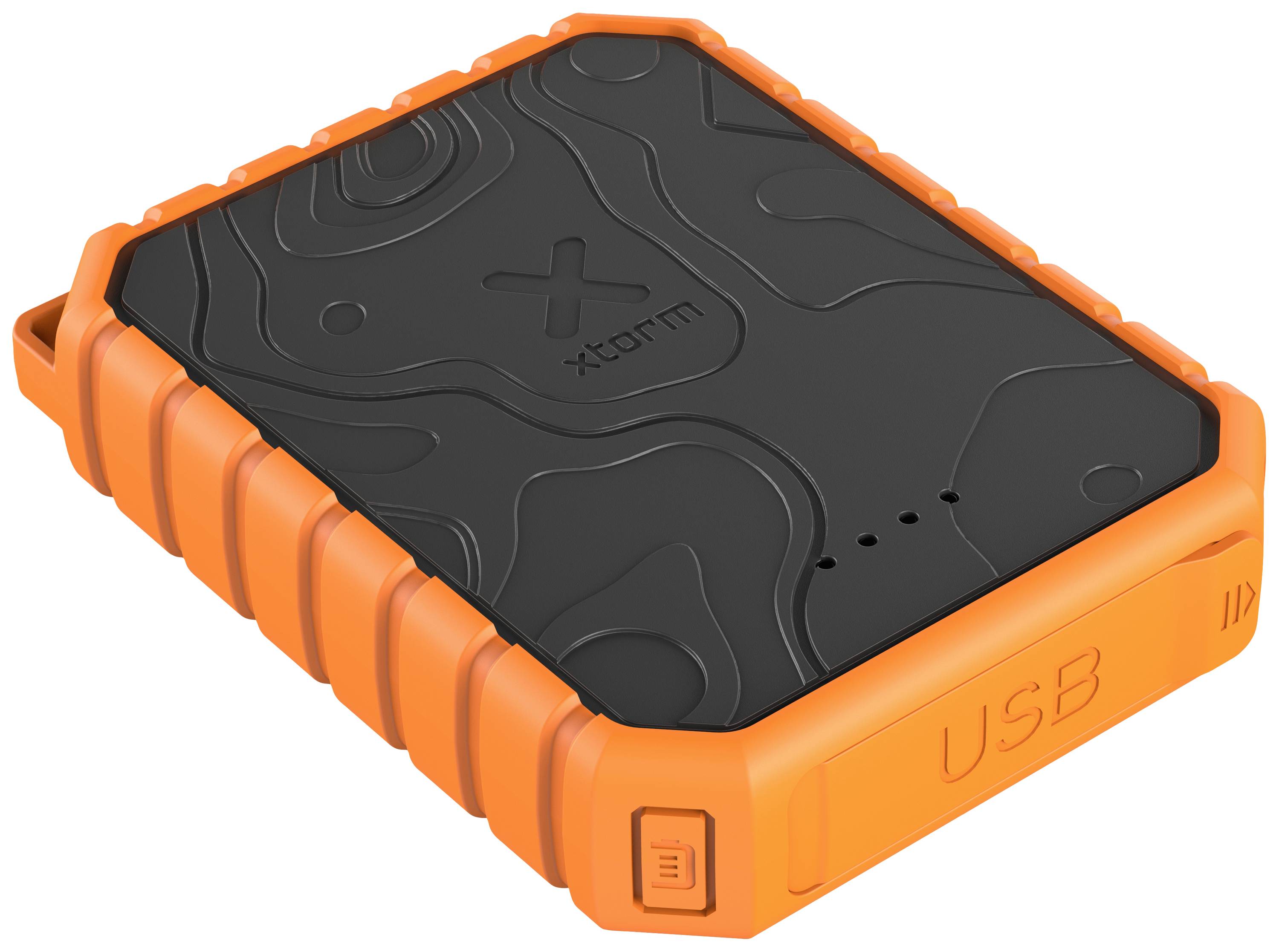 Xtorm by A-Solar XR201 Rugged Powerbank 10000 mAh Li-Ion Orange, Schwarz