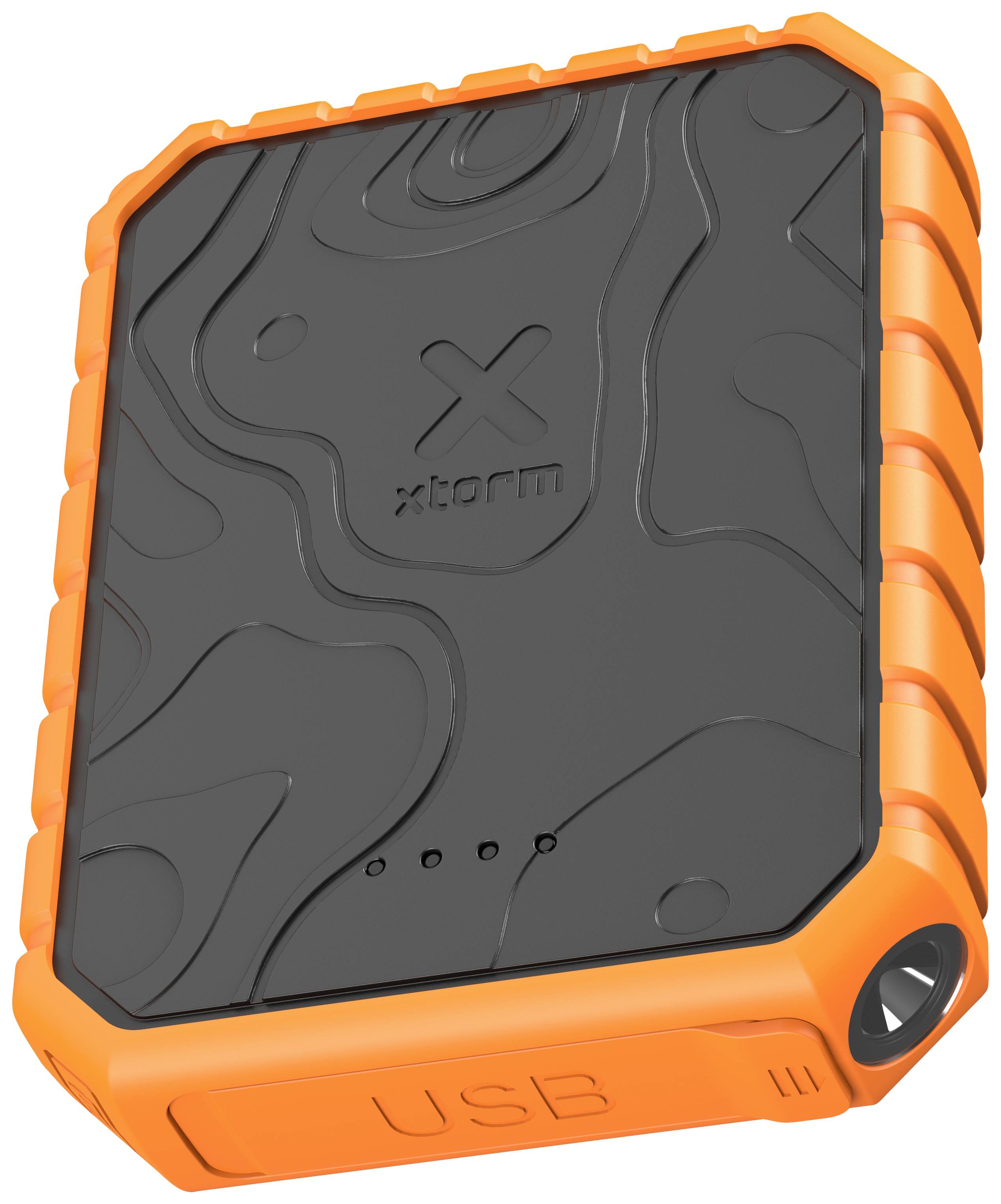 Xtorm by A-Solar XR201 Rugged Powerbank 10000 mAh Li-Ion Orange, Schwarz