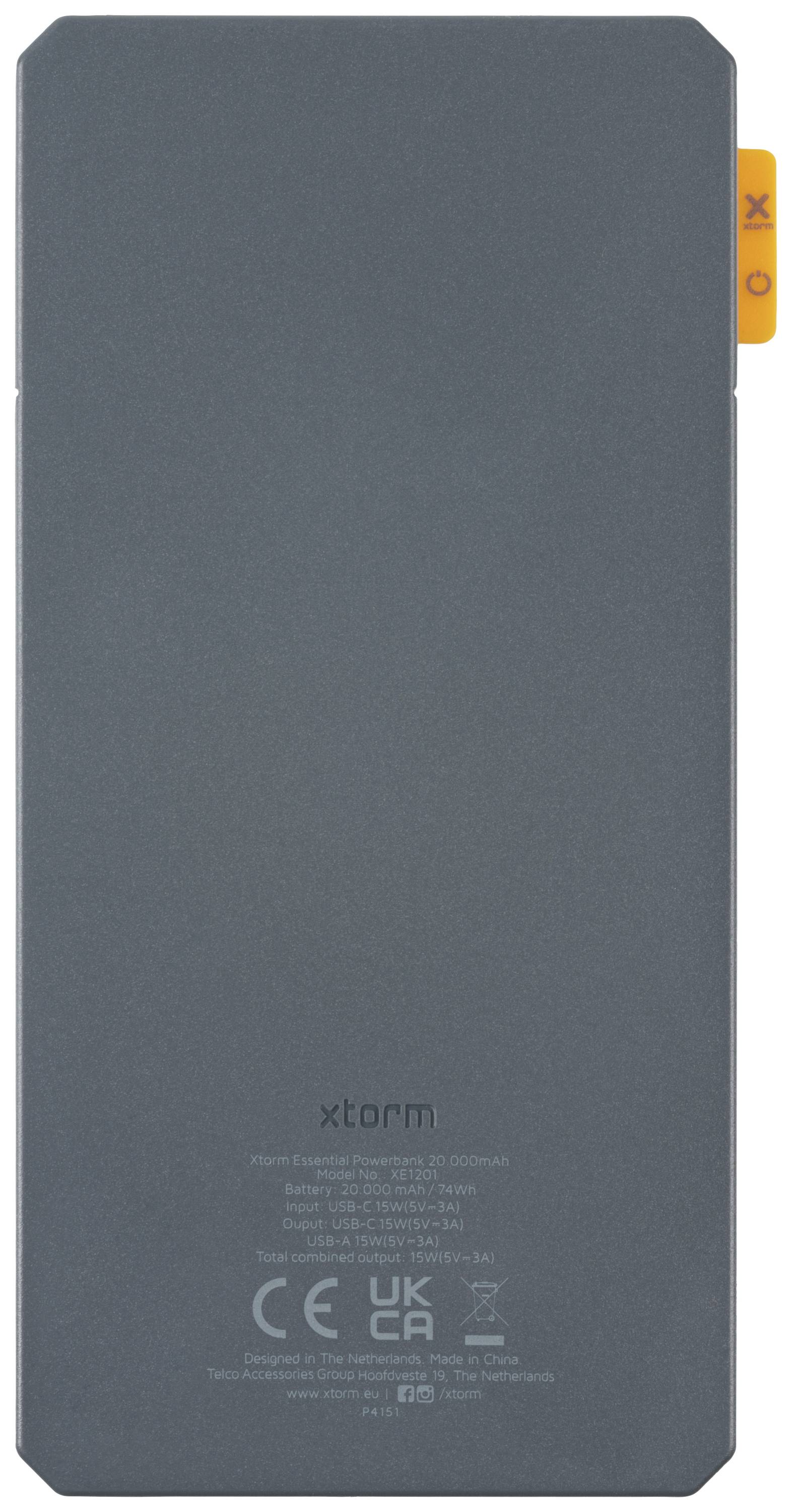 Xtorm by A-Solar XE1201 Essential Powerbank 20000 mAh Li-Ion Grau