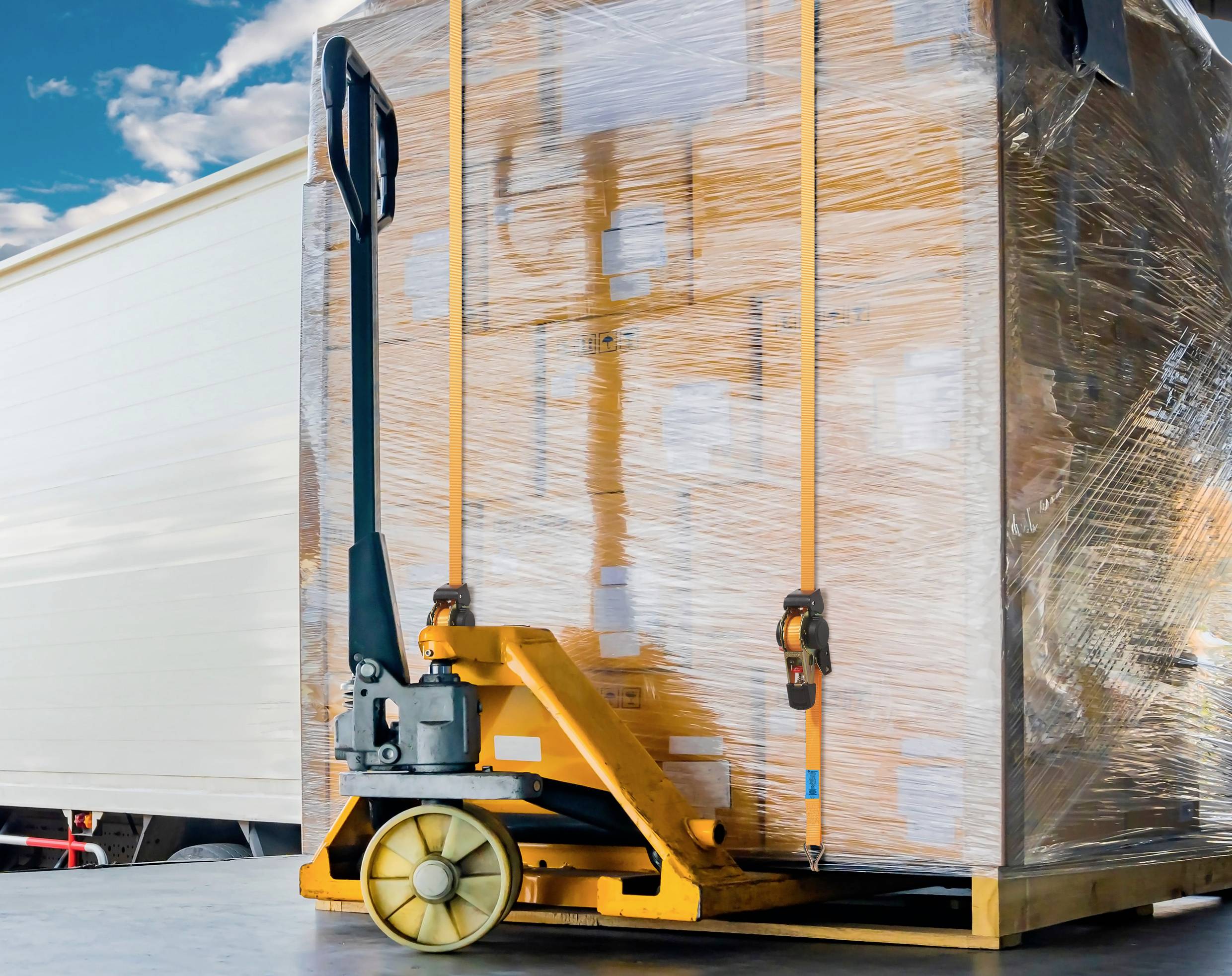 TOOLCRAFT TO-8689779 Selbstaufrollender Spanngurt Zugkraft LC Niederzurren (einzeln/direkt)=320 daN (L x B) 3.5m x 25mm