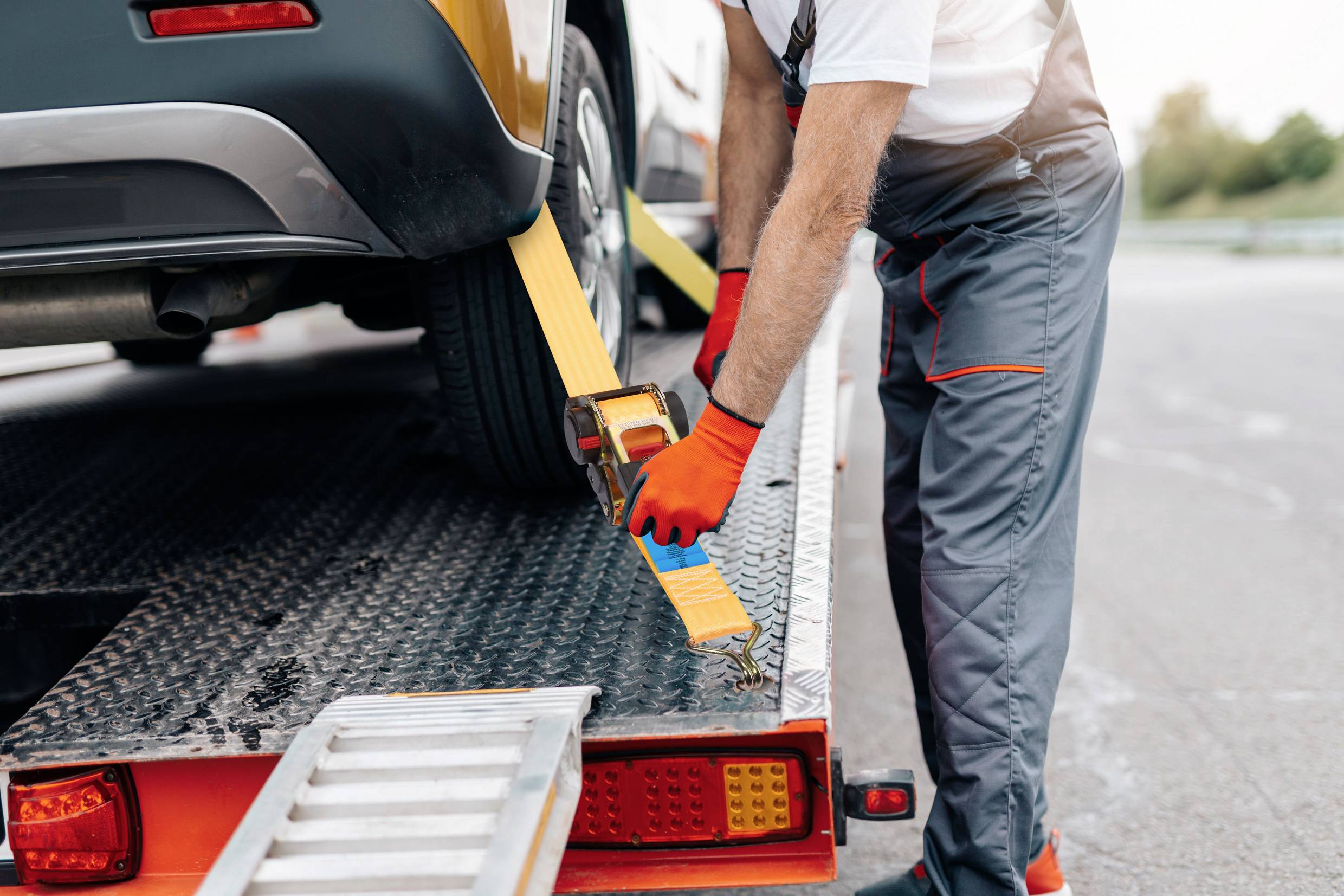 TOOLCRAFT TO-8689782 Selbstaufrollender Spanngurt Zugkraft LC Niederzurren (einzeln/direkt)=750 daN (L x B) 4.5m x 50mm