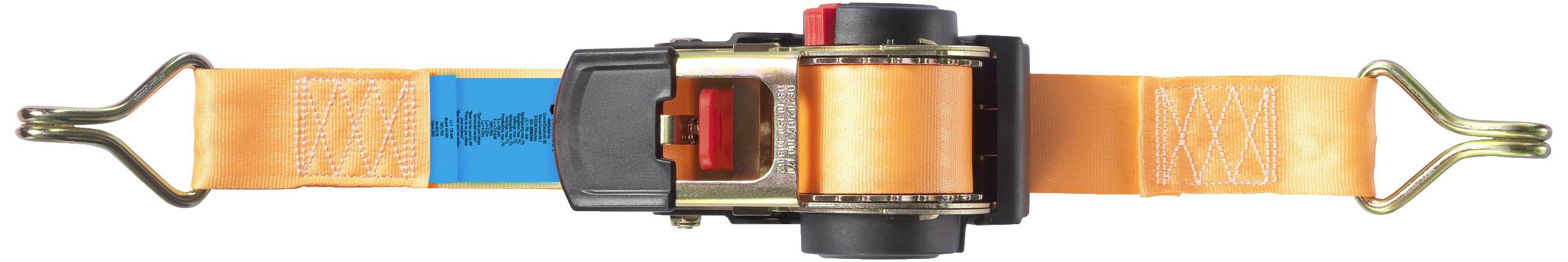 TOOLCRAFT TO-8689782 Selbstaufrollender Spanngurt Zugkraft LC Niederzurren (einzeln/direkt)=750 daN (L x B) 4.5m x 50mm