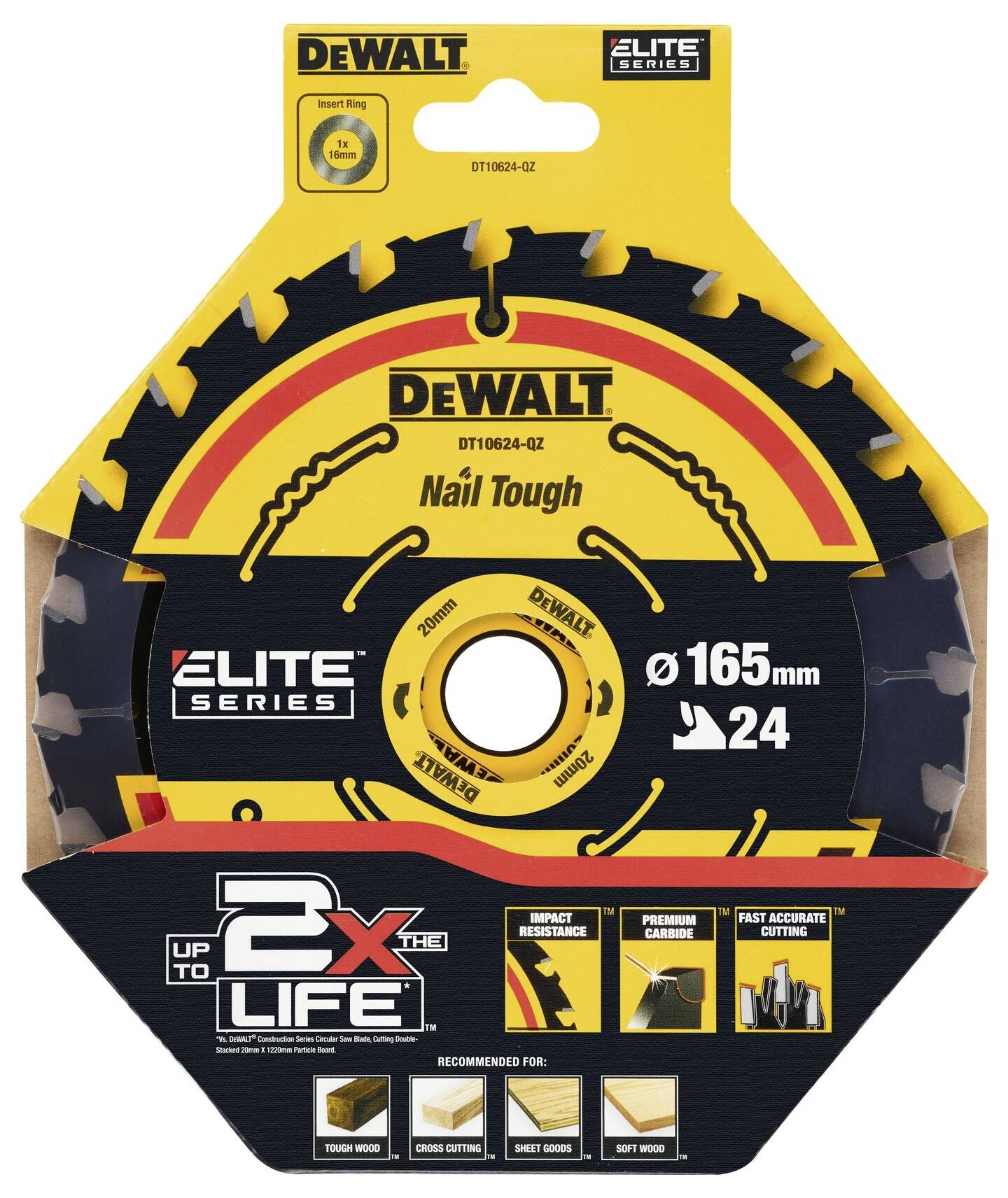 DEWALT DT10624-QZ Kreissägeblatt 1St.